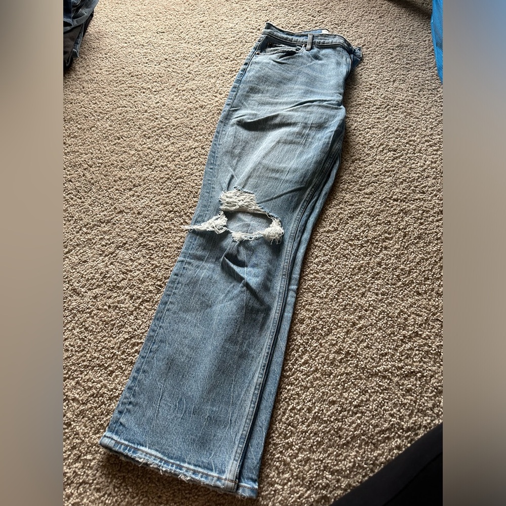 Abercrombie & Fitch Blue Straight Leg Jeans